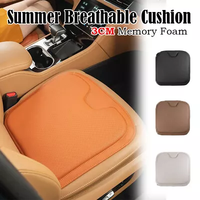 Car Leather Seat Cushion Universal Memory Foam Office Chair Breathable Pad Mat • £14.35