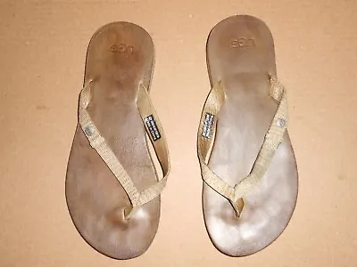 UGG Leather Flip Flop Slippers Womens Sz 7 !!! • $33.99