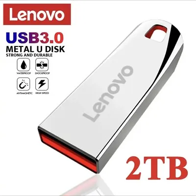 Lenovo USB 3.0 Metal High Speed Flash Drive Memory Stick 2TB • £10.99