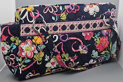 Vera Bradley Shoulder Bag. Caroline Ribbons Pattern. 3 Compartments. Perfect! • $24.95