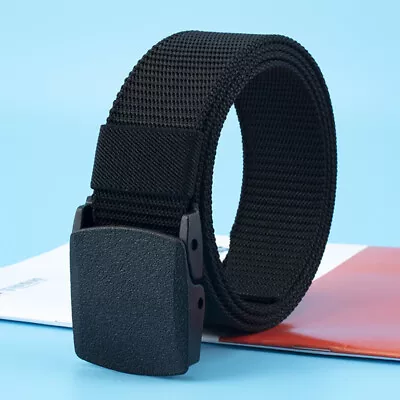 Men's Casual Military Tactical Belt Army Security Adjustable Quick Release Belt • $5.78