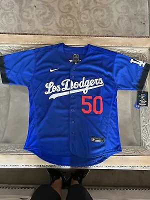Mookie Betts Jersey NEW Mens Large Blue City Connect Los Angeles Dodgers • $54