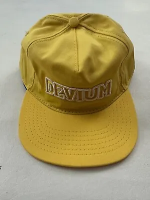 Devium Made In The USA Logo Yellow Graphic Snapback Cap Hat One Size • $29.99