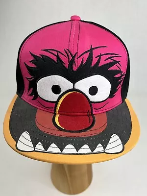 The Muppets ‘Animal’ Fitted Baseball Cap Hat Crazy Monster Embroidered S • $14.60