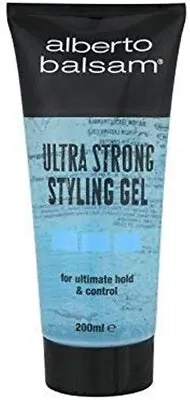 Alberto Balsam Ultra Strong Hair Styling Gel For Ultimate Hold And Control 200ml • £2.45