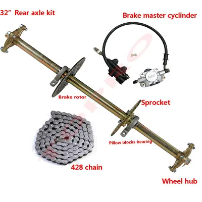 32  X 1  Go Kart ATV Quad Rear Live Axle Kit Rear End Parts Mini Bike Trike DIY • $189.49