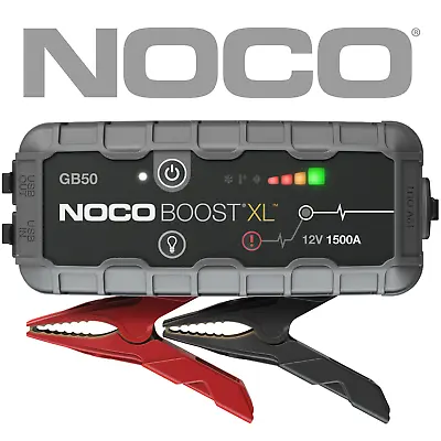 $259.95 • Buy Genuine NOCO GB50 Genius Boost XL 1500A Lithium Jump Starter 1 Year Warranty
