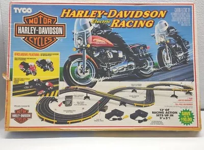 Vintage Tyco Harley Davidson #6216 Motorcycle Electric Racing Car Set Not Workin • $130