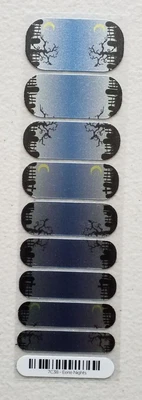 $5 • Buy Jamberry Nail Wrap Half Sheet Eerie Nights Halloween Retired January 2016