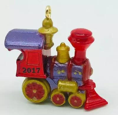 2017 Teeny Toy Train Hallmark Miniature Ornament  Size:0.95  W X 0.9  H X 0.4  D • $7.99