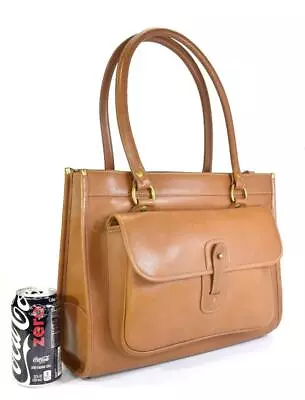 Mint Never Used Vintage 1988 Ghurka Marley Hodgson No 9 RUNABOUT Tan Leather Bag • $1150