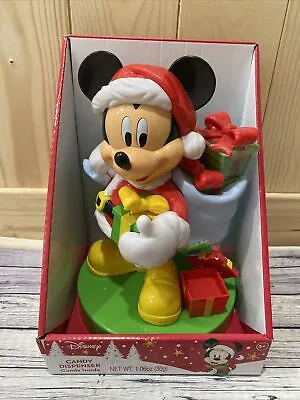 Disney Mickey Mouse Limited Edition Christmas Candy Dispenser Candy Inside New • $16.90