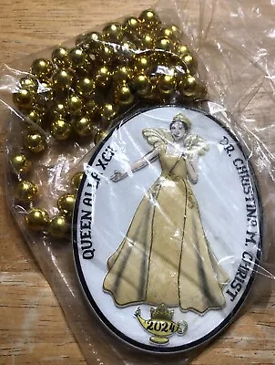 2024 Mardi Gras Krewe Of Alla “ Queen Alla XCII “ Polystone Beads • $7.99