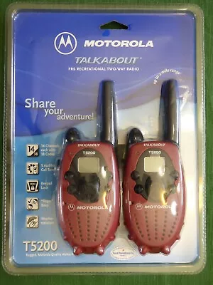 Motorola Talkabout T5200 Walkie Talkie 2 Mile Range Sealed • $30