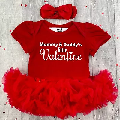 £17.99 • Buy BABY GIRL VALENTINE OUTFIT, Mummy & Daddy's Little Valentine's Day Newborn Gift
