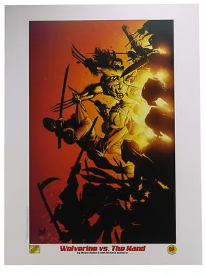 Wolverine Vs Hand Ninja X Men Lithograph Marvel Comics Adam Kubert Isanove • $24.95