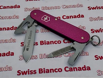 Swiss Bianco Exclusive Victorinox Cadet Fuchsia Alox Swiss Army Knife • $199.70