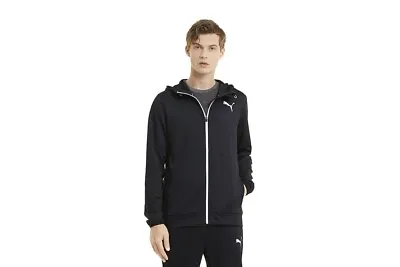 $69 • Buy Puma Men's RTG Full Zip Hoodie Long Sleeve Sweater Jumper Top Size L Puma Black