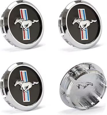 4 Pack Running Horse Tri-bar Fit Mustang Wheel Center Hub Caps 68mm/2.68inch • $18.99