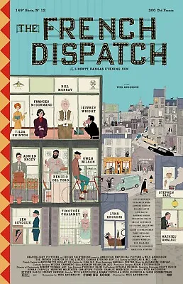 $13.99 • Buy The French Dispatch Movie Poster  :  11 X 17 Inches : Wes Anderson, Bill Murray