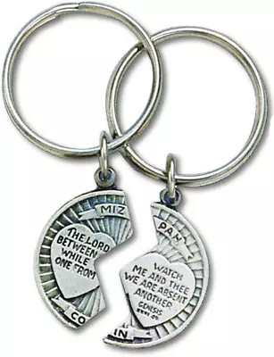 Mizpah Key Ring Set Genesis 31:49 • $23.24