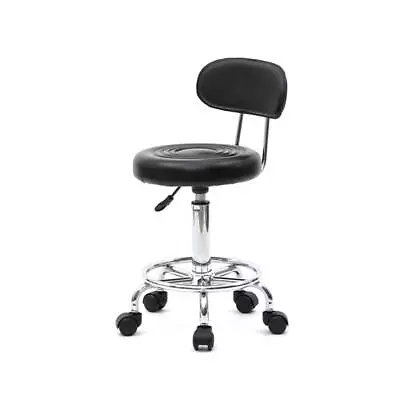 Hydraulic Adjustable Rolling Chair Medical Dental Massage Salon SPA Stool W/Back • $38.99