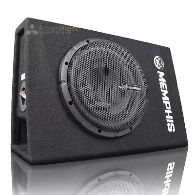 $199.95 • Buy Memphis Audio 10  Ultra Slim Subwoofer Loaded Enclosure 2 Ohm 700W Max PRXS110E