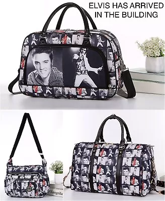 Elvis Ladies Lightweight Holdall Tote Bag Travel Gym Weekend Luggage Shopping • £15.95