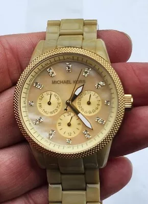 RARE Vintage MK-5039 Michael Kors Watch Wristwatch Men's Gold Tone LOOK WOW NR  • $2.99