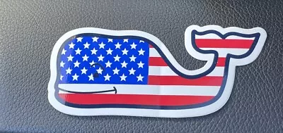 Vineyard Vines RedWhite & Blue American Flag Whale Sticker  ~ New! • $4