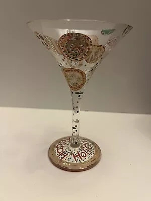 Lolita Love My Martini  Holiday Cookies  Martini Glass 7 Oz-  Christmas • £15.43