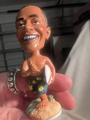 Barack Obama “hang Ten” Surfing Mini Bobble Head • $18