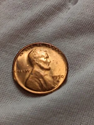 1950-S Lincoln Wheat Cent - Red BU Choice  O/611 • $3.99