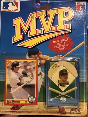 $5 • Buy M.v.p. Jose Canseco Baseball Card And Pin Collectable
