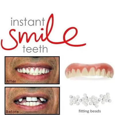 Instant Smile Teeth Regular Top Medium Dr. Bailey's False Cosmetic Fake • $12.79