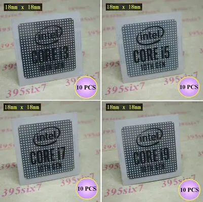 Intel Core I3 / I5 / I7 / I9 10th Gen Sticker X 10 PCS (#202203142308) • $8.88