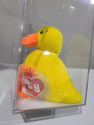 Ty Beanie Baby Rare 2nd Gen Quacker Without Wings Wingless TBB Authenticated! • $749.95