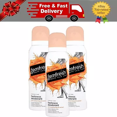 £8.99 • Buy Femfresh Feminine Freshness Deodorant Spray 125ml - Pack 3