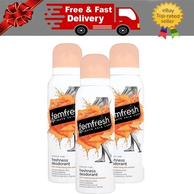 £8.99 • Buy Femfresh Feminine Freshness Deodorant Spray 125ml - Pack 3