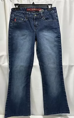 Mudd Boot Cut Blue Jeans Denim Dark Wash Low Rise Size 7  Gently Used • $13.99