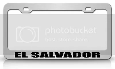 El Salvador Country Steel License Plate Frame Car SUV I60 • $15.95