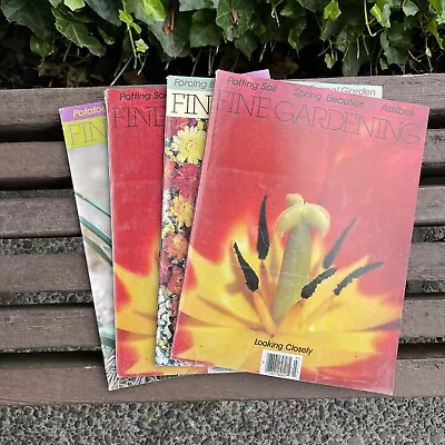 $13.46 • Buy Vintage Fine Gardening Magazines Lot Of 4 Issues 1990