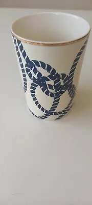 Sainsbury's Home Bathroom Ceramic Tumbler Cup Toothbrush Holder Rope Design • £7.99