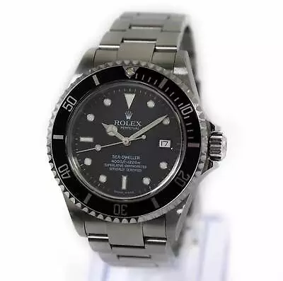 Unpolished 2005 Rolex Sea-Dweller 4000 16600 40MM Black Dial No Hole F-Serial • $8450