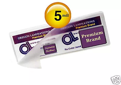 2x6 Bookmarks Hot Laminating Pouches 5 Mil 2-1/4 X 6-1/4 [100/pack] Clear Glossy • $18.09