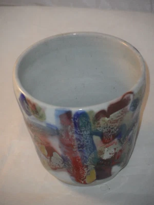£17.99 • Buy RARE? JANICE TCHALENKO 1942-2018 DARTINGTON POTTERY ABSTRACT DESIGN VASE 9.5cms