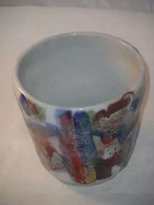 RARE? JANICE TCHALENKO 1942-2018 DARTINGTON POTTERY ABSTRACT DESIGN VASE 9.5cms • £17.99