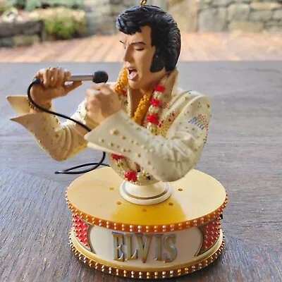 Elvis Musical Ornament; 2006 Carlton Cards; Eagle Jumpsuit; 'Suspicious Minds' • $24.95