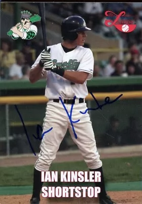 2004 Clinton Lumberkings IAN KINSLER Signed Card Autograph AUTO RANGERS TEAMISSU • $9.99