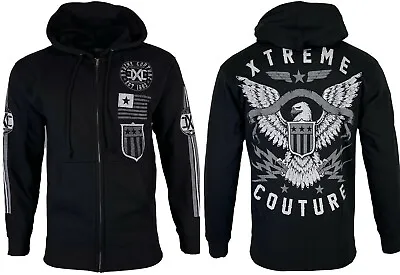 Xtreme Couture Men's ZIP Hoodie Sweat Shirt Jacket BRAVENET ZIP HOOD Biker • $39.95